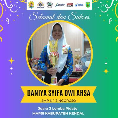 Juara 3 Lomba Mapsi Cabang Pidato 2024