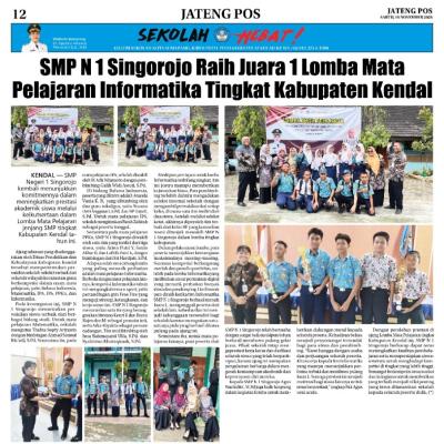 Lomba Literasi Jenjang SMP Se-Kab. Kendal Tahun 2025